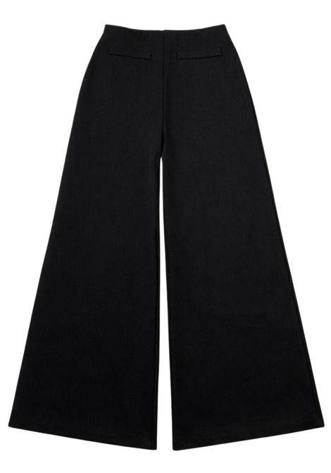 Pantalone bambina nero in viscosa Patrizia Pepe | 7P0399/MANERO